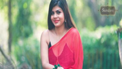 Beautiful Anam in Red Saree 2021 Sundari Hot Fashion Video